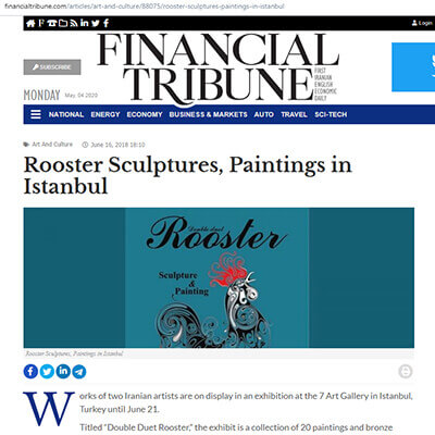 Rooster Sculptures, Paintings in Istanbul